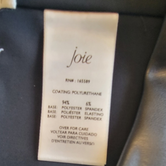 JOIE FAUX LEATHER LEGGINGS - Picture 7 of 9
